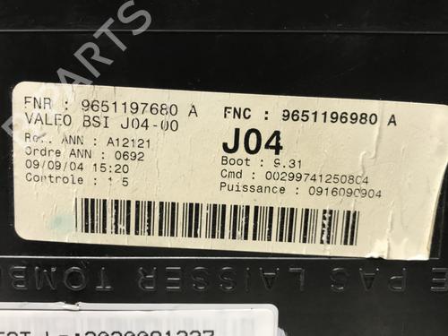 Used Fuse box Fuse box PEUGEOT 307 (3A/C) 1.6 HDi 110 (109 hp) 33583980 33583980