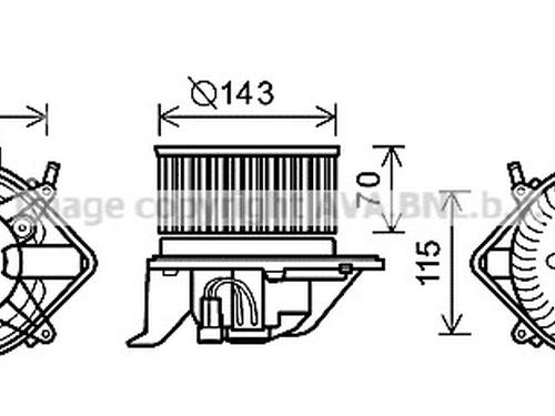 Moteur de chauffage Moteur de chauffage 37475124 37475124