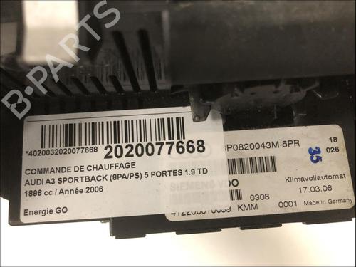 Used Climate control Climate control AUDI A3 Sportback (8PA) 1.9 TDI (105 hp) 35906423 35906423