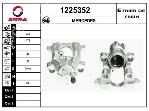 right-rear-brake-caliper-mercedes-benz-m-class-w164-2005-2006-2007-2008-2009-2010-2011-2012-35915135 main image