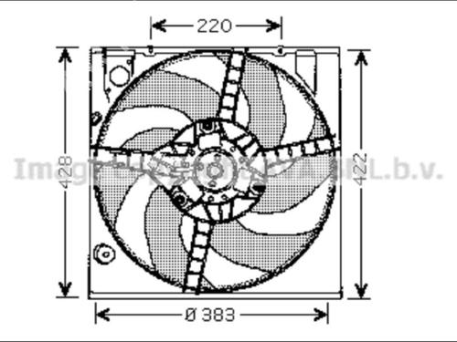 Used Radiator fan Radiator fan RENAULT CLIO I (B/C57_, 5/357_) 1.9 D (65 hp) 33590791 33590791