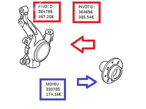 Used Left front steering knuckle Left front steering knuckle PEUGEOT 308 SW I (4E_, 4H_) 1.6 HDi (112 hp) 35911536 35911536