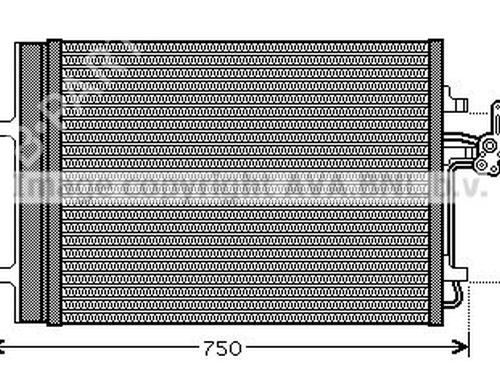 Used AC radiator AC radiator LAND ROVER RANGE ROVER EVOQUE (L538) 2.2 D 4x4 (150 hp) 33600216 33600216
