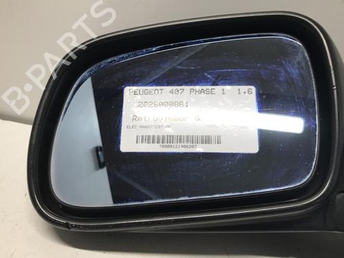 Used Left mirror Left mirror PEUGEOT 407 (6D_) 1.6 HDi 110 (6D9HZC, 6D9HYC) (109 hp) 33602504 33602504