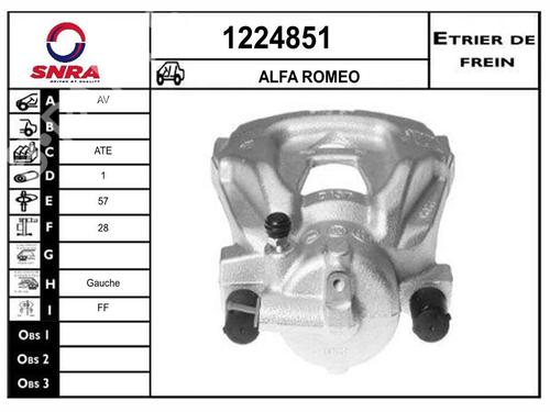 Used Left front brake caliper Left front brake caliper FIAT DOBLO Bus (263_) [2009-2023] 35912965 35912965