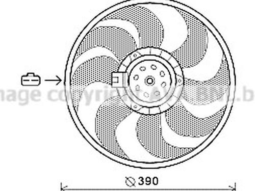 Køleventilator elektrisk Køleventilator elektrisk OPEL MERIVA B MPV (S10) [2010-2017] 35912569 35912569