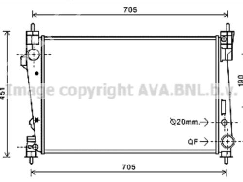 Used Water radiator Water radiator ALFA ROMEO GIULIETTA (940_) [2010-2020] 33586111 33586111