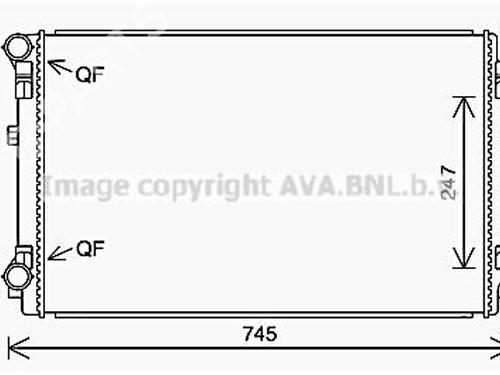 Used Water radiator Water radiator SKODA OCTAVIA III (5E3, NL3, NR3) [2012-2021] 33603749 33603749