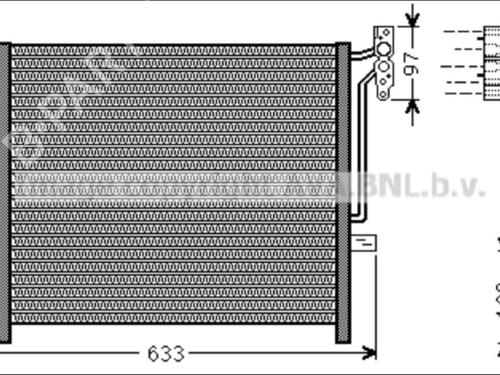 AC radiator BMW X3 (E83) 3.0 i xDrive | BP35907135M32 - Image 3