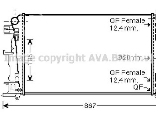 Used Water radiator Water radiator MERCEDES-BENZ SPRINTER 3-t Van (B906) [2006-2018] 35913168 35913168