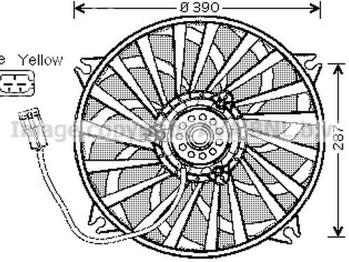 Used Radiator fan Radiator fan 37474998 37474998