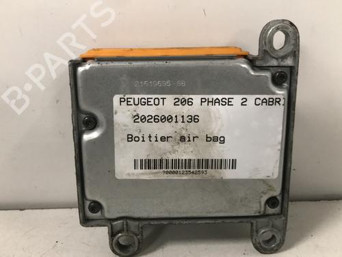Used ECU airbags ECU airbags PEUGEOT 206 CC (2D) 1.6 HDi 110 (109 hp) 33837271 33837271