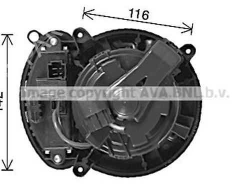 Used Heater blower motor Heater blower motor RENAULT TALISMAN (LP_) 1.6 dCi 130 (130 hp) 35940383 35940383