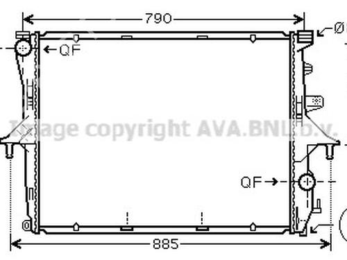 Used Water radiator Water radiator AUDI Q7 (4LB) 3.0 TDI quattro (240 hp) 33602986 33602986