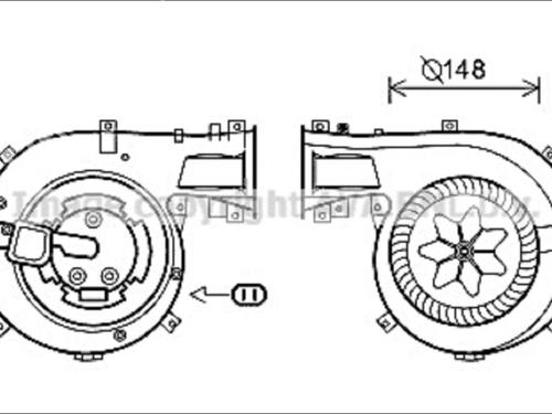 Used Heater blower motor Heater blower motor OPEL VECTRA C (Z02) [2002-2009] 35909293 35909293