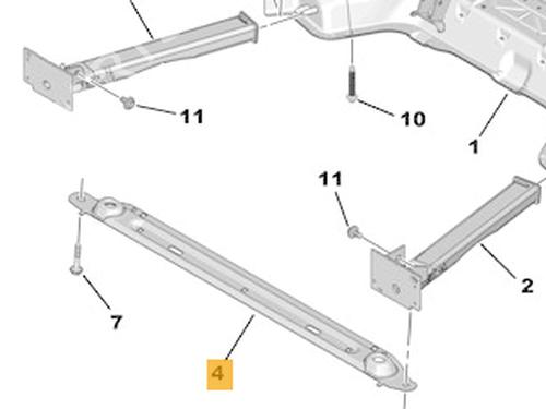 Used Crossmember Crossmember CITROËN C4 Picasso I MPV (UD_) [2006-2015] 33600898 33600898