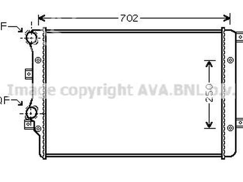 Used Water radiator Water radiator VW GOLF V (1K1) [2003-2010] 33731242 33731242
