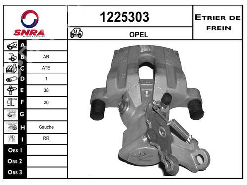Bremssattel links hinten für Bremssattel links hinten 37684022 37684022