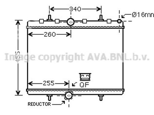 Water radiator PEUGEOT 807 (EB_) 2.0 HDI | BP37474992M31 - Image 2