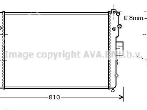 Used Water radiator Water radiator IVECO DAILY IV Van 35C12 V, 35C12 V/P, 35S12 V, 35S12 V/P (116 hp) 33594533 33594533