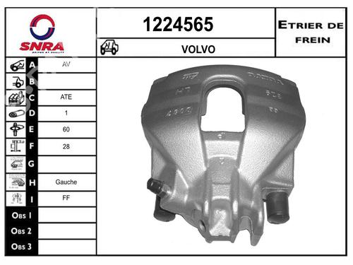Venstre bremsekaliper foran Venstre bremsekaliper foran VOLVO V70 III (135) 2.4 D (163 hp) 36579167 36579167