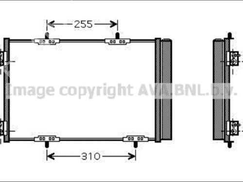 Used AC radiator AC radiator PEUGEOT 2008 I (CU_) 1.2 THP 110 / PureTech 110 (110 hp) 33589590 33589590