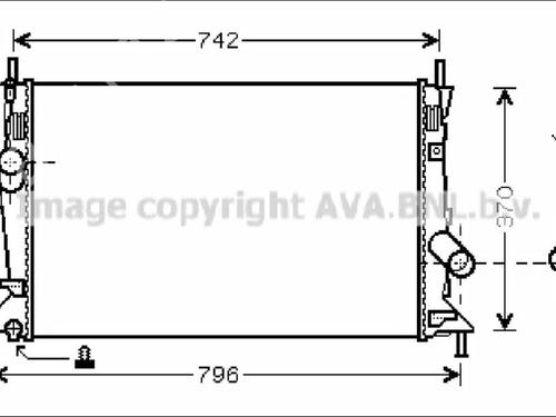 water-radiator-volvo-v50-545-2003-2004-2005-2006-2007-2008-2009-2010-2011-2012-35908136 main image