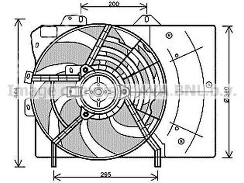 Used Radiator fan Radiator fan PEUGEOT 207 (WA_, WC_) 1.6 16V VTi (120 hp) 33603643 33603643