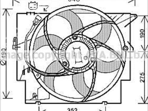 Radiator fan BMW 1 (E81) 118 d | BP33590774M35 - Image 2