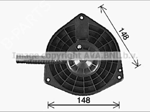 Varmeblæser Varmeblæser MITSUBISHI OUTLANDER II (CW_W) 2.0 DI-D (CW8W) (140 hp) 35907386 35907386
