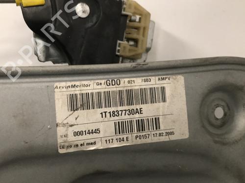 Used Front right window mechanism Front right window mechanism VW TOURAN (1T1, 1T2) 1.9 TDI (105 hp) 33631802 33631802