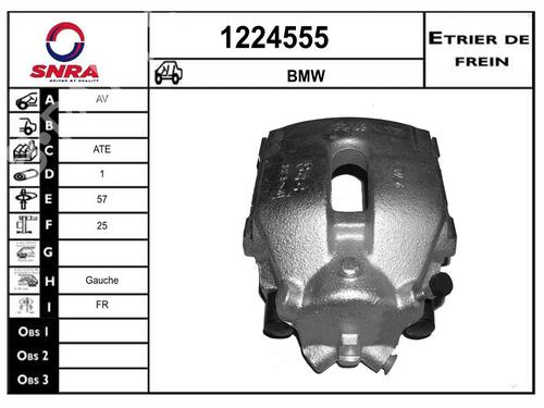 Used Left front brake caliper Left front brake caliper BMW X3 (E83) 2.0 d (150 hp) 33890444 33890444