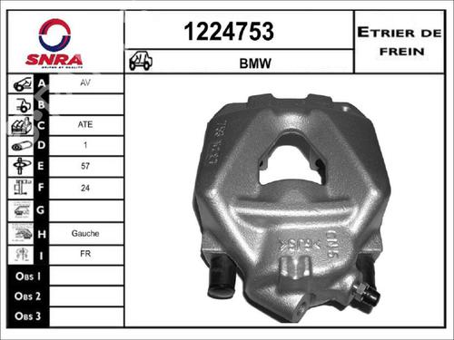 Left front brake caliper BMW 3 (E90) 318 d | BP36574365M105 - Image 2