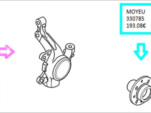 Used Left front steering knuckle Left front steering knuckle CITROËN C4 II (NC_) 1.6 VTi 120 (NC5FS0, NC5FS9) (120 hp) 35909656 35909656