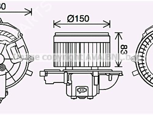 Used Heater blower motor Heater blower motor CITROËN C4 Grand Picasso I (UA_) [2006-2013] 34451649 34451649
