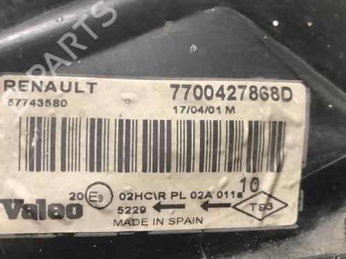 Used Right headlight Right headlight RENAULT MEGANE I (BA0/1_) 1.4 16V (BA0D, BA1H, BA0W, BA10) (95 hp) 33601760 33601760