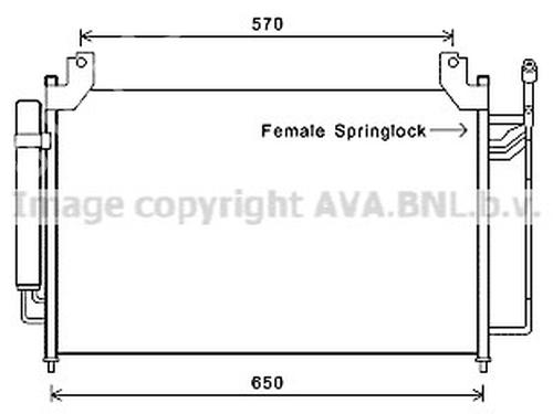 AC radiator MAZDA CX-7 (ER) | BP35913779M32 - Image 2