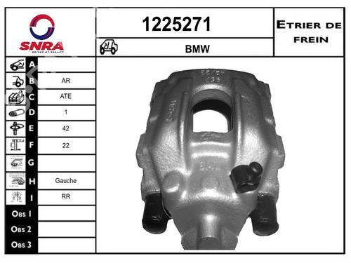 Used Left rear brake caliper Left rear brake caliper BMW X3 (E83) 2.0 d (150 hp) 33890466 33890466