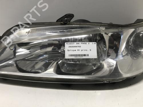 Used Left headlight Left headlight PEUGEOT 306 Hatchback (7A, 7C, N3, N5) [1993-2003] 33602022 33602022