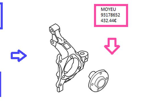 Used Right front steering knuckle Right front steering knuckle OPEL ASTRA H (A04) [2004-2014] 35911347 35911347