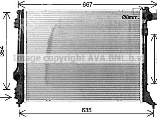 Used Water radiator Water radiator RENAULT TALISMAN (LP_) 1.6 dCi 130 (130 hp) 35940384 35940384