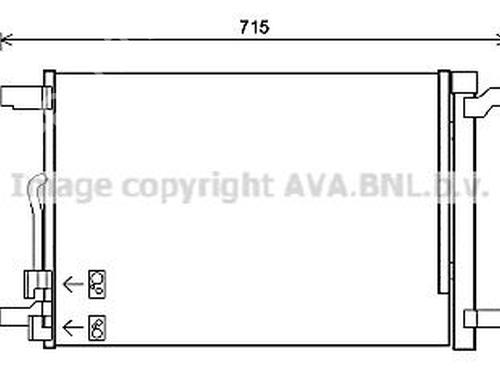 Used AC radiator AC radiator SKODA OCTAVIA III (5E3, NL3, NR3) [2012-2021] 33603753 33603753