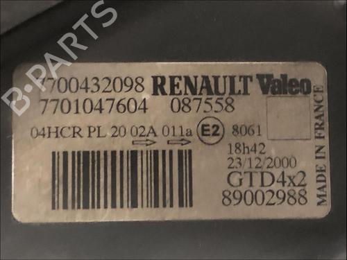 Used Left headlight Left headlight RENAULT SCÉNIC I MPV (JA0/1_, FA0_) [1999-2010] 33577091 33577091