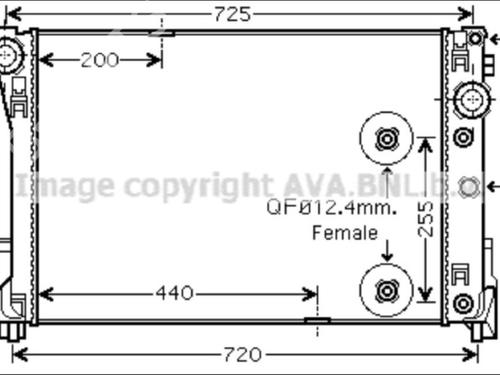 Used Water radiator Water radiator MERCEDES-BENZ C-CLASS (W204) C 220 CDI (204.002) (170 hp) 33588268 33588268