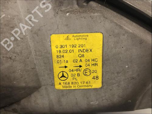Used Left headlight Left headlight MERCEDES-BENZ A-CLASS (W168) A 140 (168.031, 168.131) (82 hp) 33579100 33579100