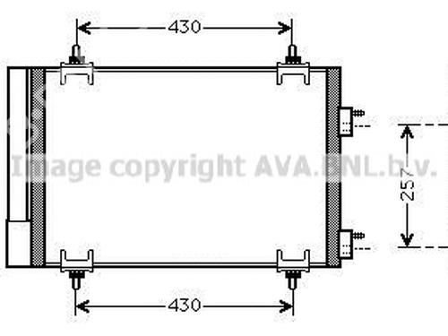Used AC radiator AC radiator CITROËN C4 I (LC_) 1.4 16V (88 hp) 33594428 33594428