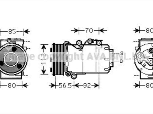 Used AC compressor AC compressor FORD FOCUS II (DA_, HCP, DP) [2004-2013] 33574201 33574201