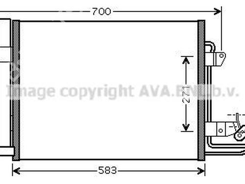 Radiador A/A Radiador A/A VW TOURAN (1T1, 1T2) 1.6 FSI (115 hp) 33653414 33653414