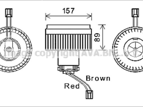 Used Heater blower motor Heater blower motor VOLVO S60 I (384) [2000-2010] 33579668 33579668