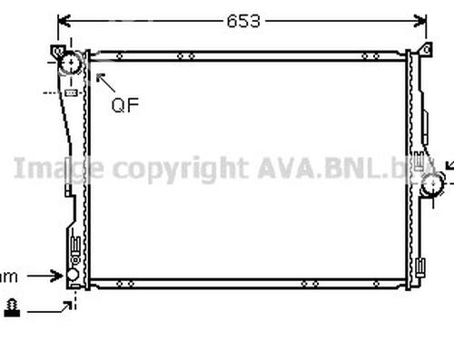 Used Water radiator Water radiator BMW X3 (E83) 2.0 d (150 hp) 33890452 33890452